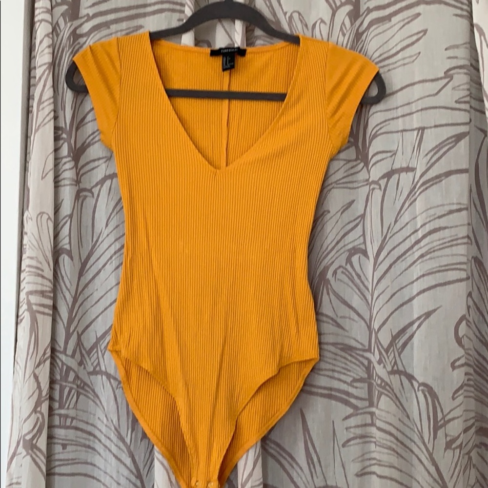 F21 ribbed bodysuit